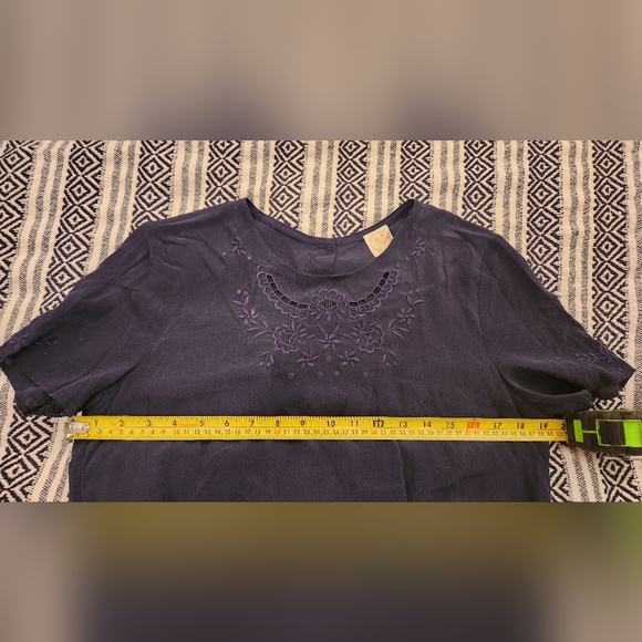 Superb navy silk blouse from Des Petits Hauts - Picture 5 of 10